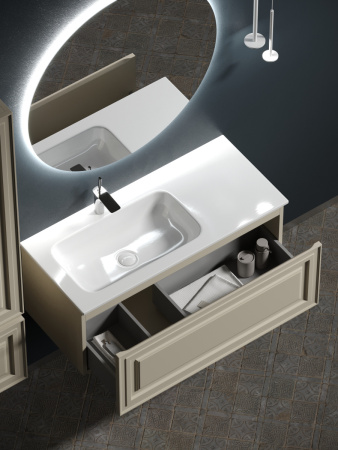 Тумба под раковину Sancos Very VR100LCE 100х40 подвесная цвет бежевый